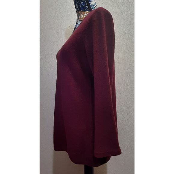 H by Halston Pullover Tunic Bell Sleeve V-Neck Sweater l Size: L - Picture 5 of 9